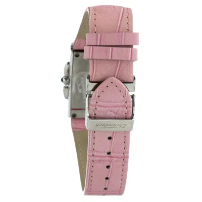 Chronotech Multicolor Leather Watch In Pink