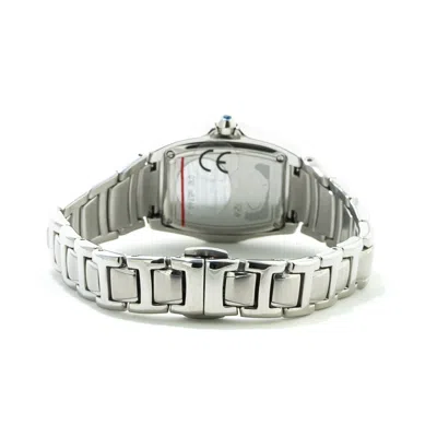 Chronotech Silver Stainless Steel Watch In Brown