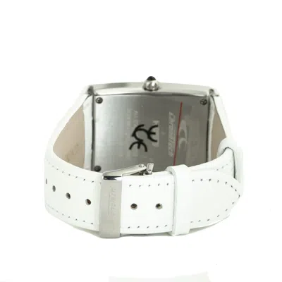 Chronotech White Leather Dress Women's Watch In White