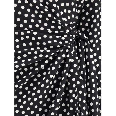 Crida Milano Black Silk Cocktail Dress In Black