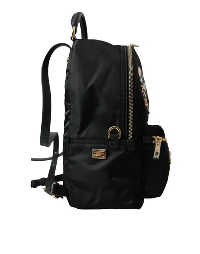 Dolce & Gabbana Black #dgfamily Embellished Backpack Vulcano Women's Bag In Black