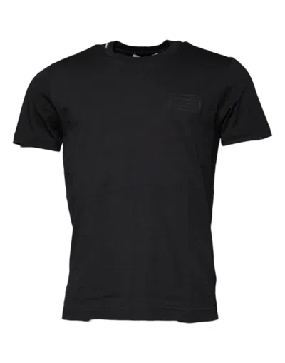 Pre-owned Dolce & Gabbana Black Cotton Crew Neck Short Sleeves Men's T-shirt ()
