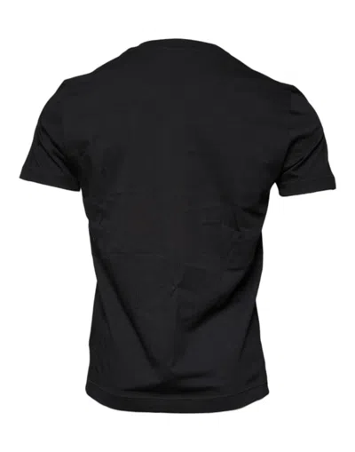 Pre-owned Dolce & Gabbana Black Cotton Crew Neck Short Sleeves Men's T-shirt ()