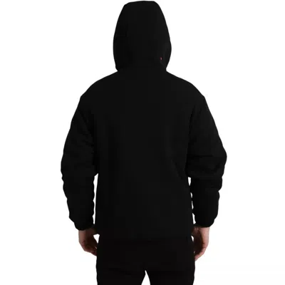 Pre-owned Dolce & Gabbana Black Cotton Hooded Logo Bomber Men's Jacket ()