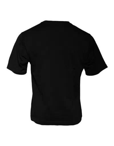 Pre-owned Dolce & Gabbana Black Dg Logo Crew Neck Short Sleeve Men's T-shirt ()
