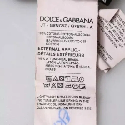 Pre-owned Dolce & Gabbana Black Dg Logo Crew Neck Short Sleeve Men's T-shirt ()