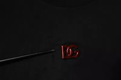 Pre-owned Dolce & Gabbana Black Dg Logo Crew Neck Short Sleeve Men's T-shirt ()