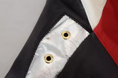 Pre-owned Dolce & Gabbana Black Leather Hooded Blouson Coat Men's Jacket () In Multi