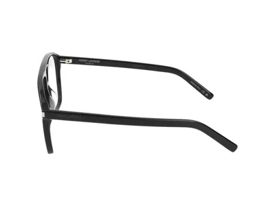 Saint Laurent Sl 596 Dune Linea New Wave Eyeglasses In Black