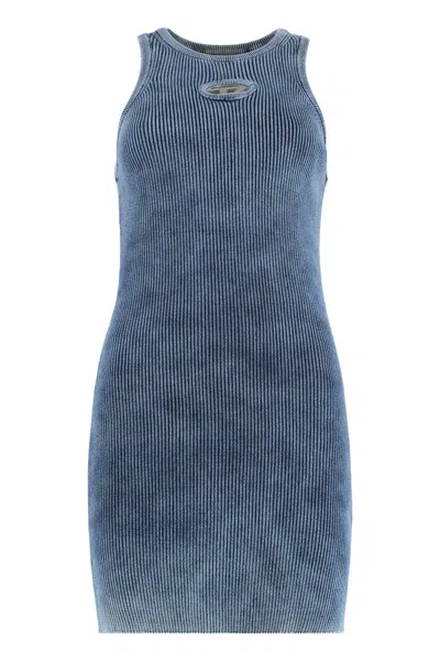 Diesel Mini Dress M-anchorage In Cotton In Blue