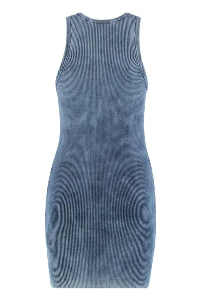 Diesel Mini Dress M-anchorage In Cotton In Blue