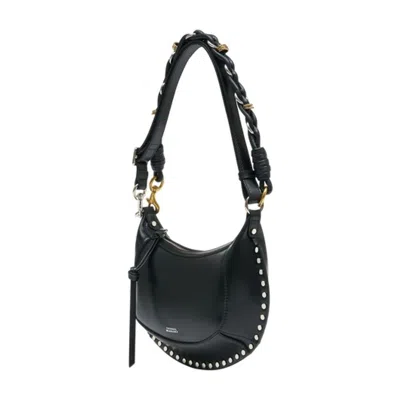 Isabel Marant Oskan Moon Gd Crossbody In Black