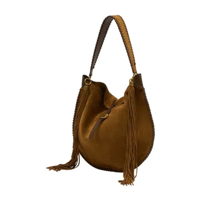 Isabel Marant Oskan Soft Folk Gz Shopper Bag In Brown