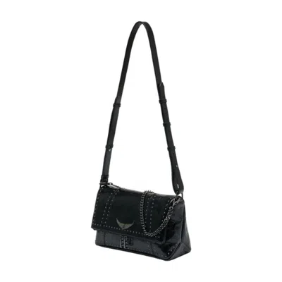 Zadig & Voltaire Zadig&voltaire Rocky Ii Vintage Shoulder Bag In Black
