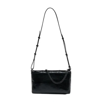 Zadig & Voltaire Zadig&voltaire Rocky Ii Vintage Shoulder Bag In Black