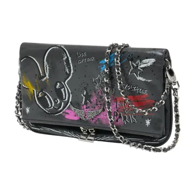 Zadig & Voltaire X Humberto Cruz Rock Humberto Graffiti Shoulder Bag In Multi