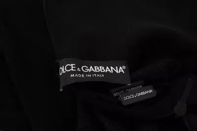 Pre-owned Dolce & Gabbana Black Turtleneck Slim Fit Pullover Women's Sweater ()