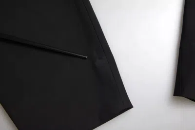 Pre-owned Dolce & Gabbana Black Wool Stretch Strapless Jumpsuit Women's Dress ()