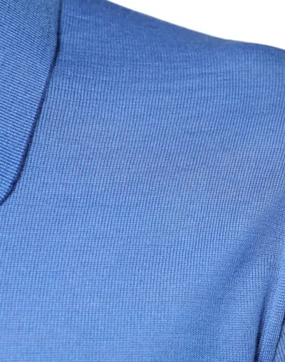 Pre-owned Dolce & Gabbana Blue Cashmere Short Sleeves Men Polo Men's T-shirt ()