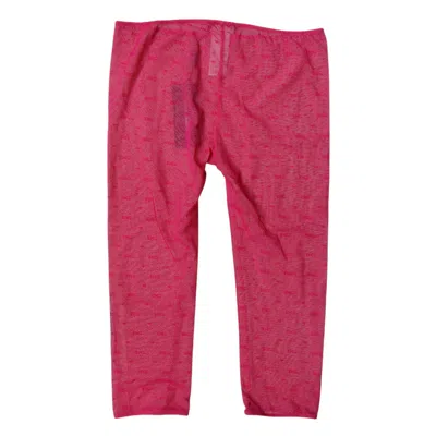 Dolce & Gabbana Fuchsia Logo Lace Lingerie Cropped Tight Women's Underwear In Pink