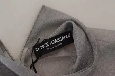 Pre-owned Dolce & Gabbana Gray See Through Turtleneck Pullover Women's Sweater ()