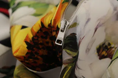 Dolce & Gabbana Patchwork Print Charmeuse Dress In Multi