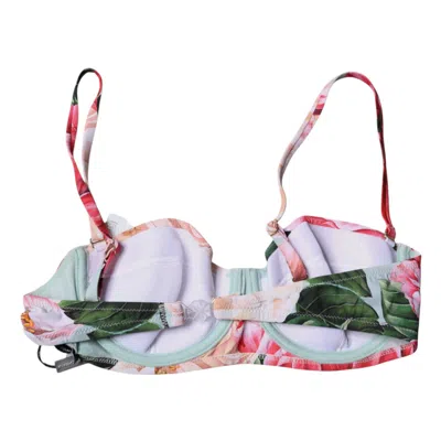 Pre-owned Dolce & Gabbana Multicolor Floral Padded Balconette Bra Women's Underwear ()