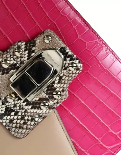 Pre-owned Dolce & Gabbana Multicolor Leather Lucia Shoulder Women's Bag ()