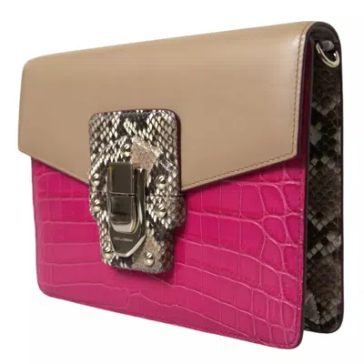 Pre-owned Dolce & Gabbana Multicolor Leather Lucia Shoulder Women's Bag ()