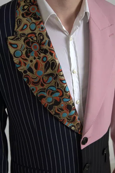 Pre-owned Dolce & Gabbana Multicolor Patchwork Single Breasted Men's Blazer ()
