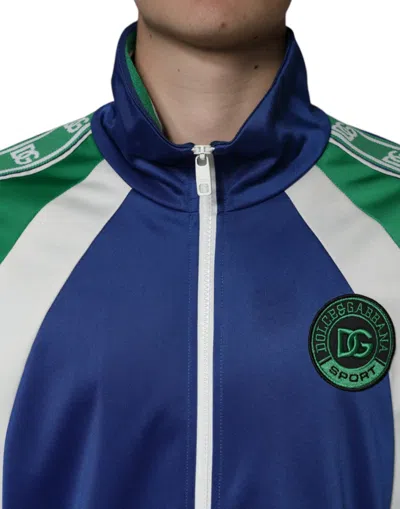 Pre-owned Dolce & Gabbana Multicolor Polyester Full Zip Bomber Men's Jacket ()