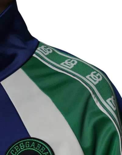 Pre-owned Dolce & Gabbana Multicolor Polyester Full Zip Bomber Men's Jacket ()