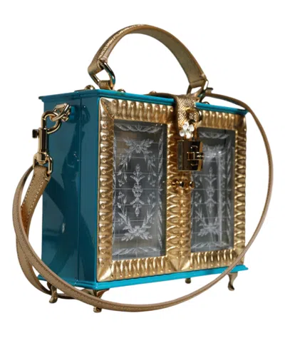 Pre-owned Dolce & Gabbana Multicolor Wood Leather Clutch Shoulder Women's Bag ()