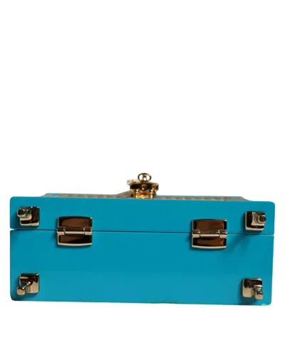 Pre-owned Dolce & Gabbana Multicolor Wood Leather Clutch Shoulder Women's Bag ()