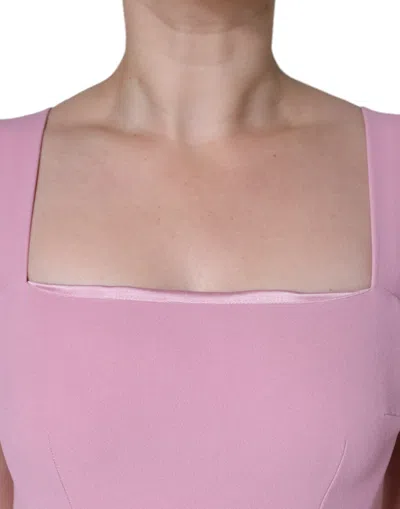 Pre-owned Dolce & Gabbana Pink A-line Flare Viscose Sleeveless Women's Dress ()