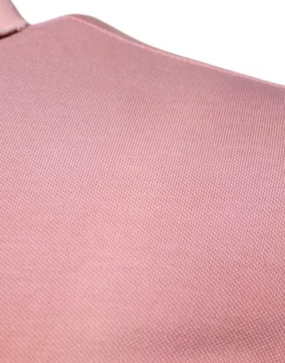 Pre-owned Dolce & Gabbana Pink Crown Collared Short Sleeve Polo Men's T-shirt ()