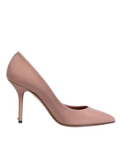 Pre-owned Dolce & Gabbana Pink Patent Leather Stiletto Heel Pumps Women's Shoes ()