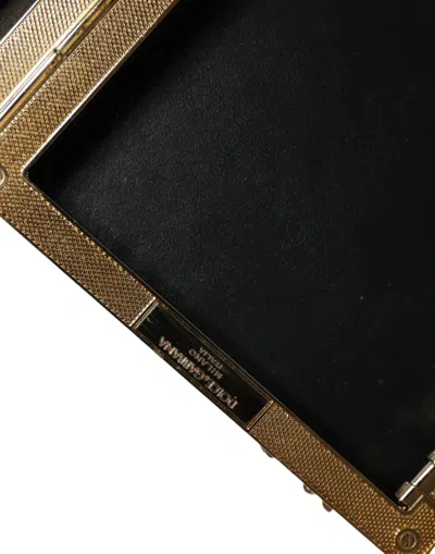 Pre-owned Dolce & Gabbana Silver Sequined Clutch Evening Crossbody Women's Bag ()