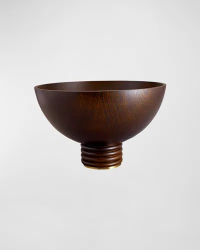 L'objet Atelier Alhambra Wooden Bowl In Brown