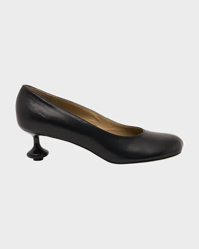 Loewe Toy Leather Stiletto Pumps In Black