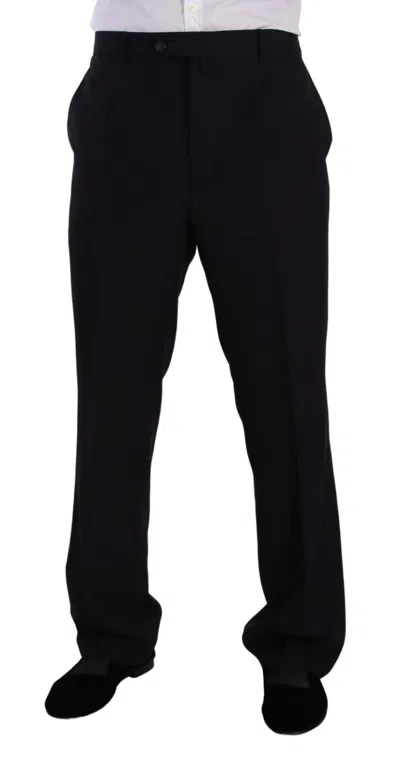 Domenico Tagliente Doico Tagliente Gray Polyester Single Breasted Formal Suit In Black