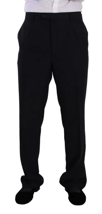 Domenico Tagliente Doico Tagliente Blue Polyester Single Breasted Formal Suit In Multi