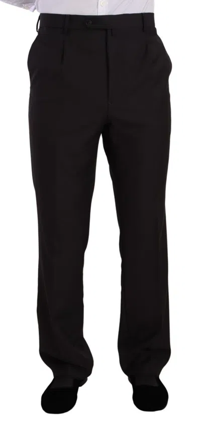 Domenico Tagliente Doico Tagliente Gray Polyester Single Breasted Formal Suit In Gray