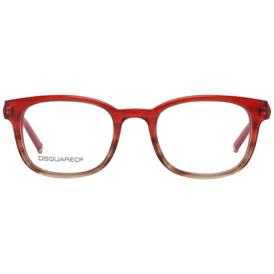 Dsquared2 Bicolor Plastic Frames In Red