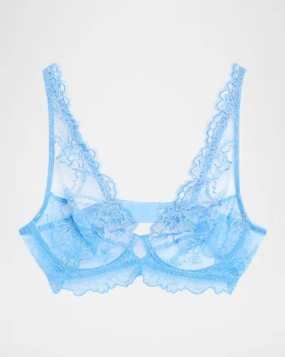 Lise Charmel Sublime En Dentelle Lace Push-up Bra In Blue