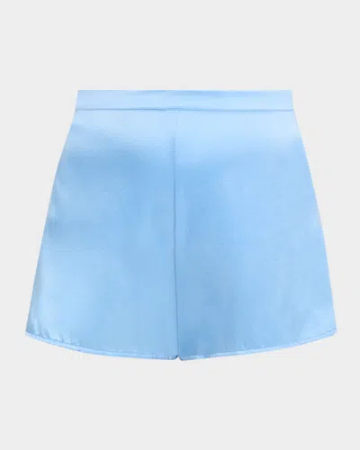 Lise Charmel Silk Satin Shorts In Blue