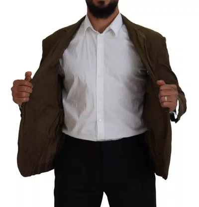 Pre-owned Dsquared2 Dsquared² Green Single Breasted Men Coat Blazer Men's Jacket ()