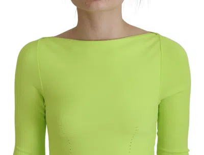 Pre-owned Dsquared2 Dsquared² Green Viscose Long Sleeve A-line Sheath Mini Women's Dress ()