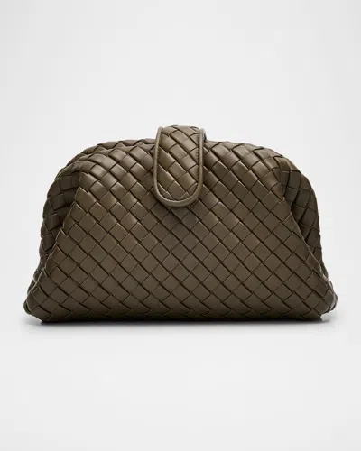 Bottega Veneta Lauren 1980 Mini Clutch Bag With Chain Strap In Green