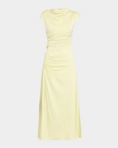 Simkhai Burke Draped Midi Dress In Neutral